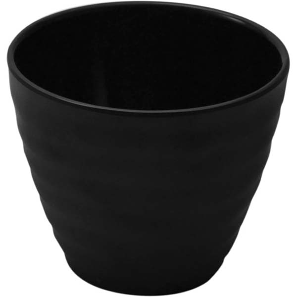 110x90mm Ripple Melamine Pot Black