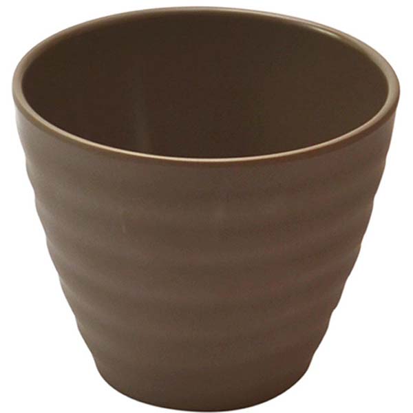 110x90mm Ripple Melamine Pot Stone