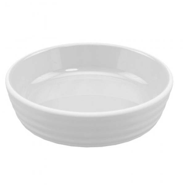 1.3l Ripple Melamine Low Bowl White