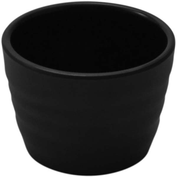 75ml Ripple Melamine Ramekin Black