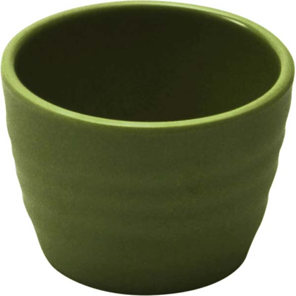 75ml Ripple Melamine Ramekin Green