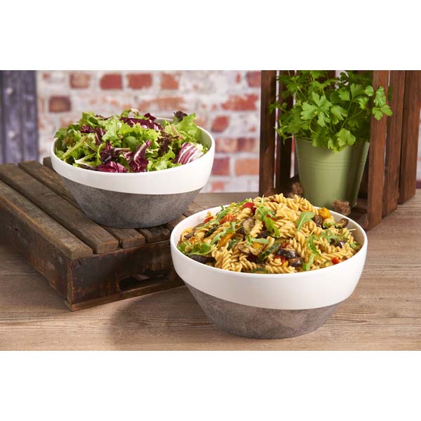 2l Urban Melamine Bowl Medium Concrete