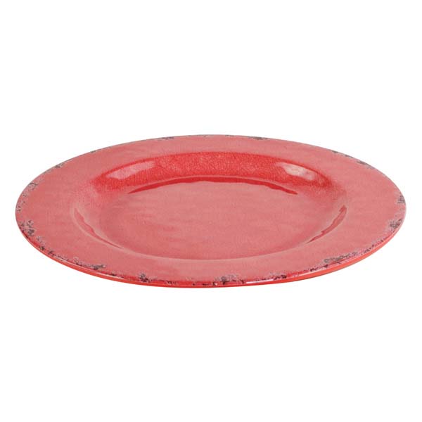 280x280x20mm Casablanca Melamine Plate Red