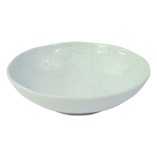 240mm Mineral Melamine Crackle Bowl Aqua