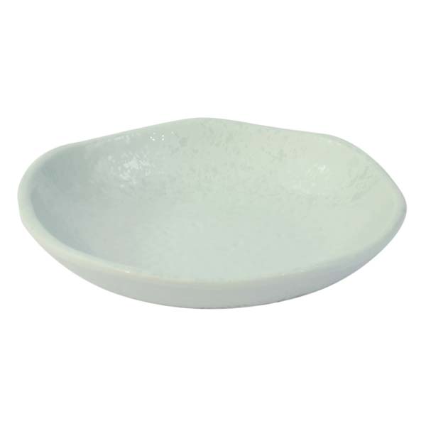 205mm Mineral Melamine Crackle Plate Aqua