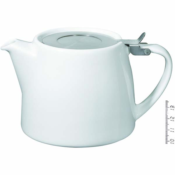 13oz Stump Teapot White