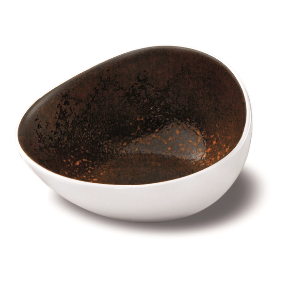 8x7.5x5cm Estia Slanting Bowl Rusty