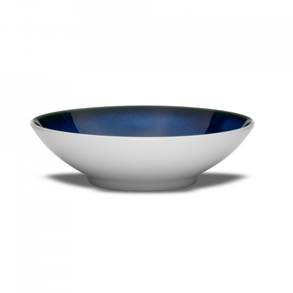 21x6cm Abyssos Deep Plate White & Blue