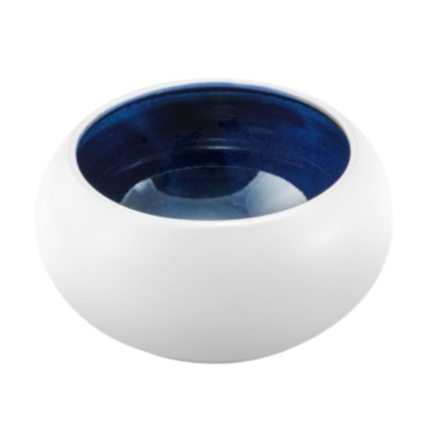 11x6cm Abyssos Gourmet Bowl White & Blue