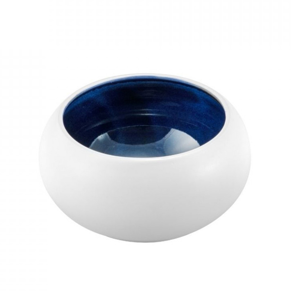 12.5cm Abyssos Gourmet Bowl White & Blue