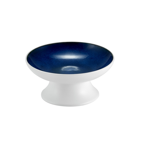 13.5x6cm Abyssos Cake Stand White & Blue