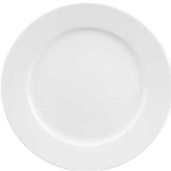 25cm Fine Dining Flat Plate W/Rim