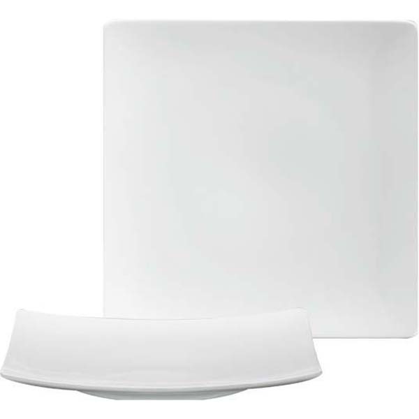 20cm Fine Dining Square Flat Coupe Plate