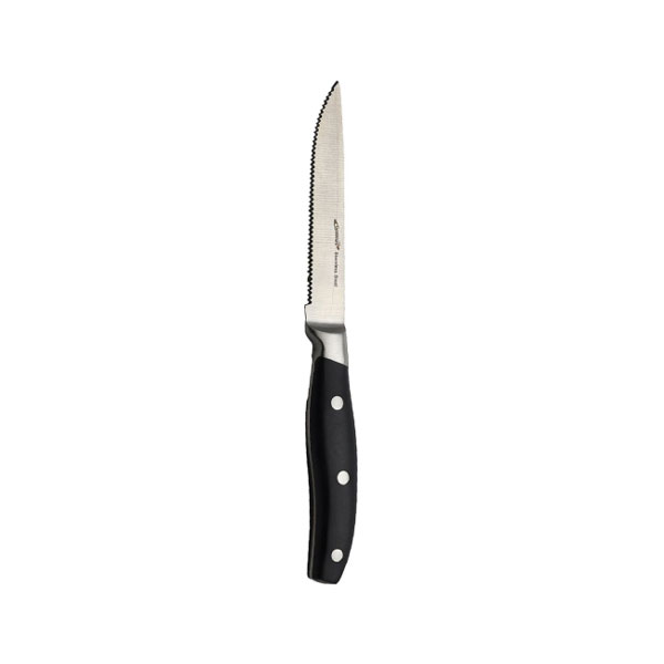 22.5cm Genware Premium Black Handle Steak