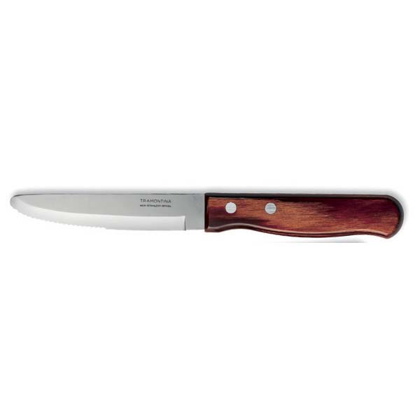 3 Stud Jumbo Polywood Steak Knife Rounded