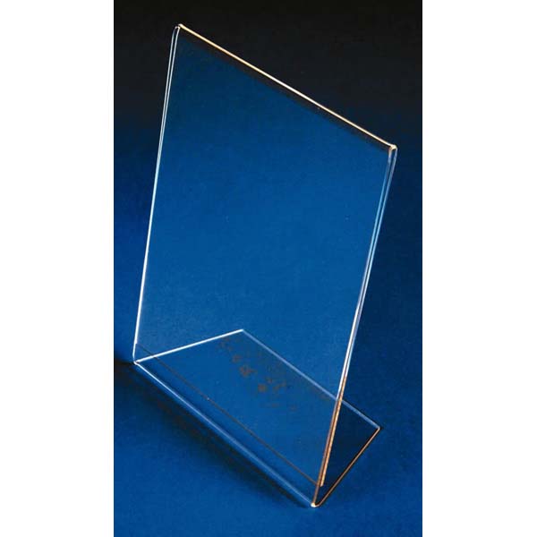 A5 Menu Holder Angled Perspex Clear