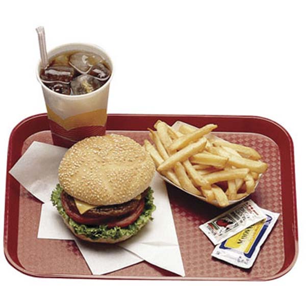 41x30cm Cambro Fast Food Tray Red