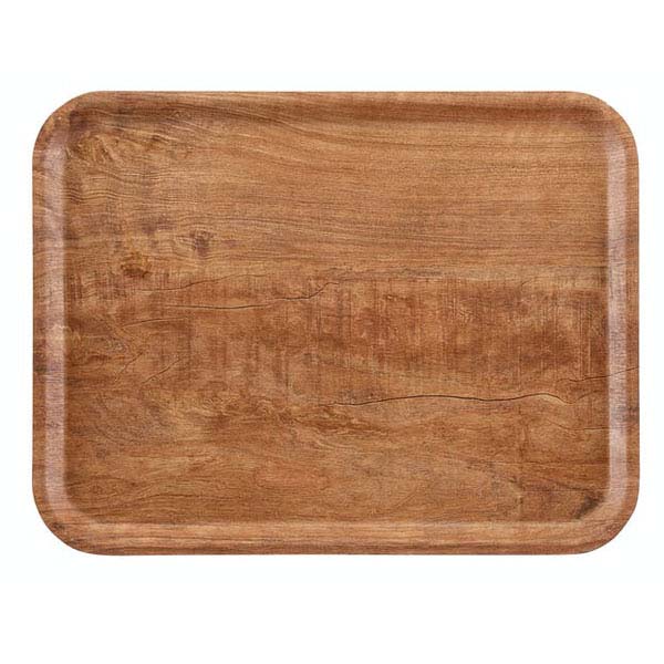 24x35cm Cambro Madiera Tray Dark Oak