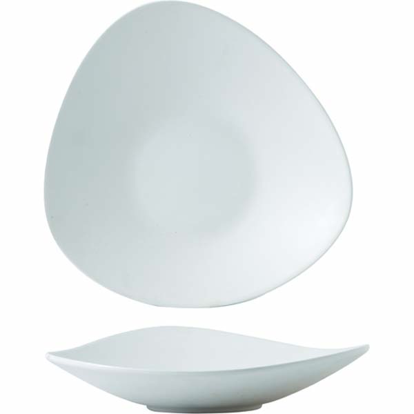 35cm Alchemy Melamine Lotus Dish White