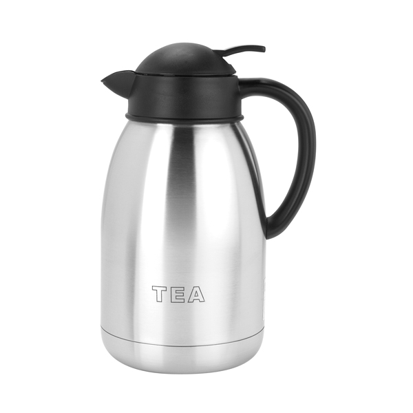 1.2l Vacuum Jug S/Steel Labelled Tea