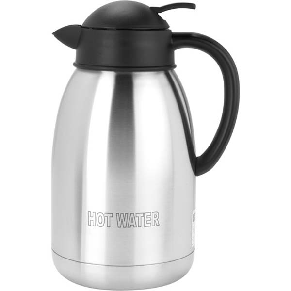 1.9l Vacuum Jug S/Steel Labelled Hot Water