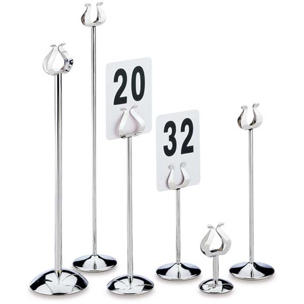 16&quot; Table Number Stand S/Steel