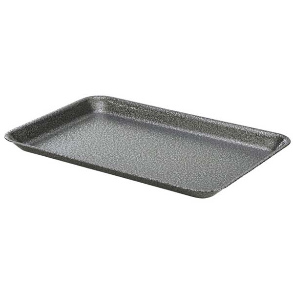 31.5x21.5cm Hammered Galvanised Steel Tray