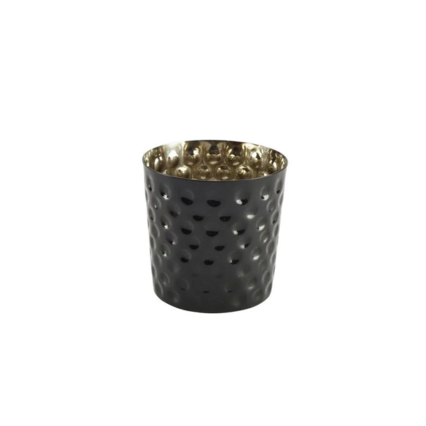 8.5cm Genware Hammered Serving Cup Black