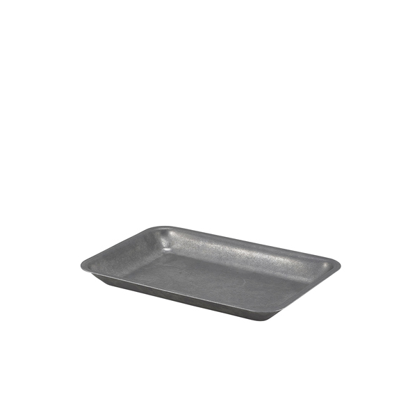 20x14x2cm Genware Vintage Steel Tray