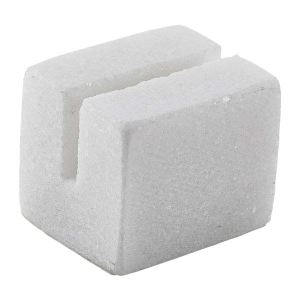 3x2.5x2.5cm Marble Sign Holder White