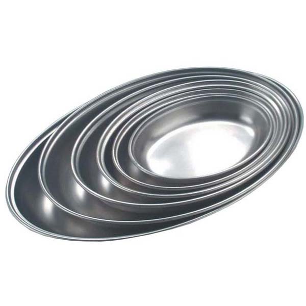 14&quot; Oval Veg Dish S/Steel