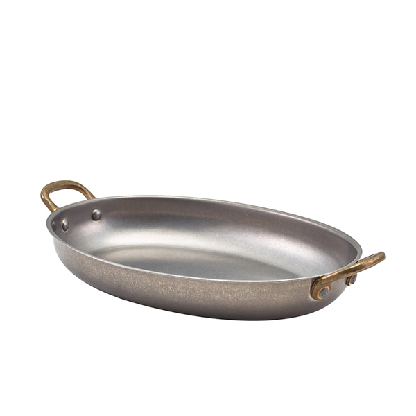 24.5x17.5cm Genware Vintage Steel Oval