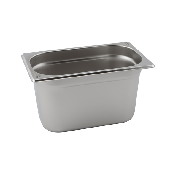 265x162x100mm Genware 1/4 Gastronorm Pan