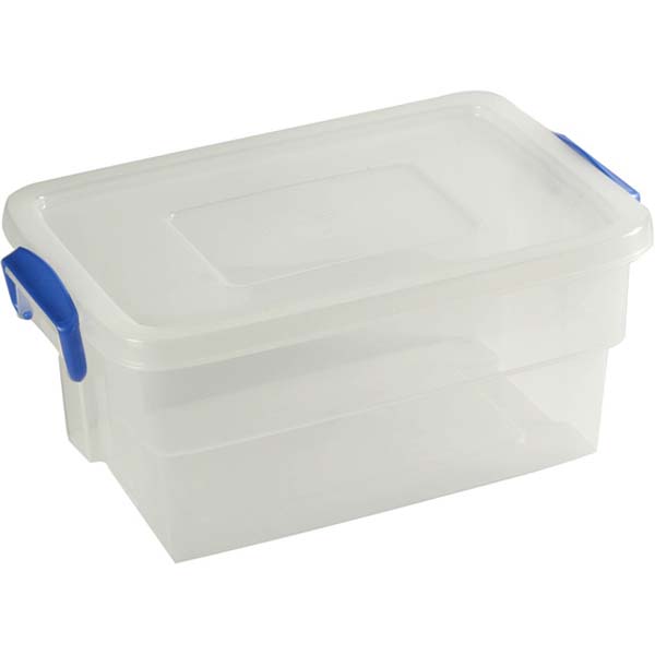 13l Genware Storage Box W/Clip Handles