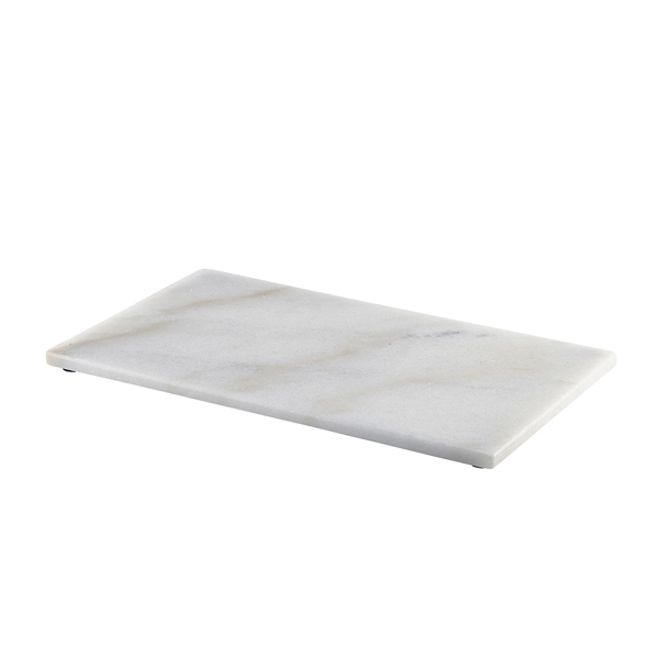 1/3 Gn  Marble Platter White