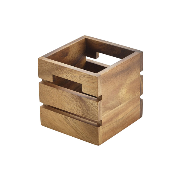 12cm Genware Acacia Wood Box/Riser