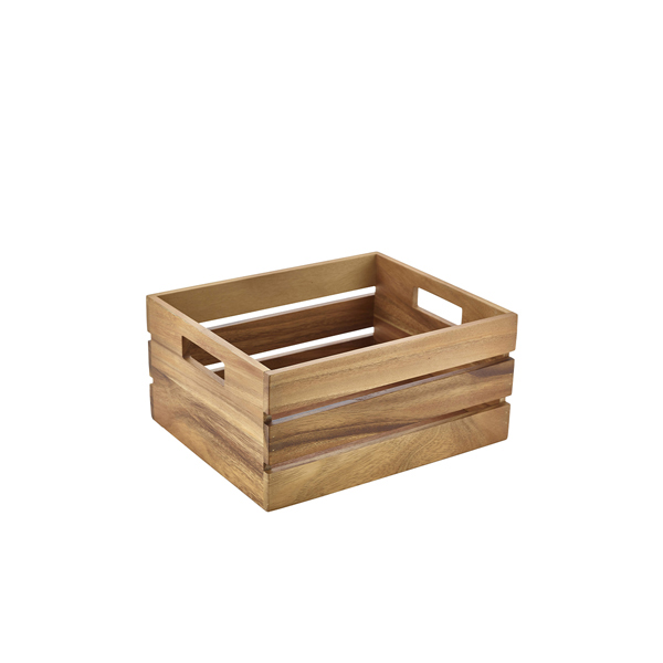 1/2 Gn Genware Acacia Wood Box/Riser