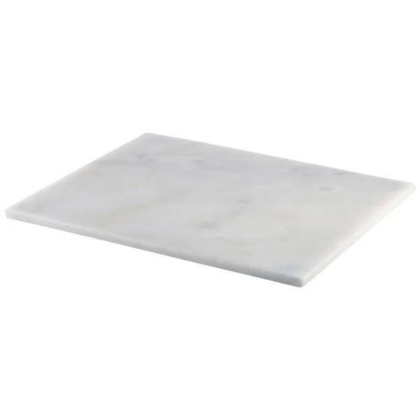 1/2 Gn Melamine Marble Platter White