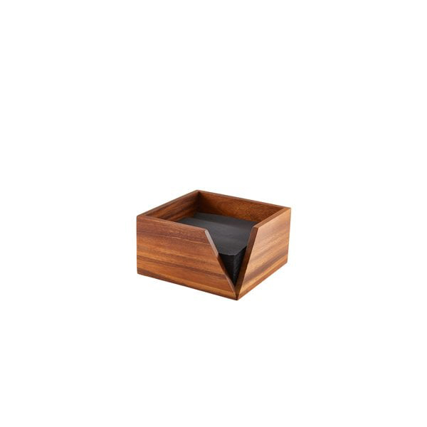 18.6x10cm Genware Acacia Napkin Holder