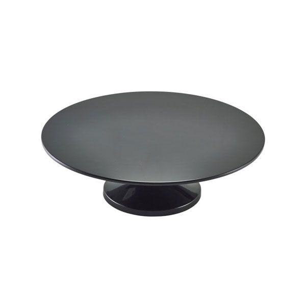 33cm Melamine Cake Stand Black