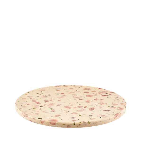 33cm Genware Terrazzo Platter Pink