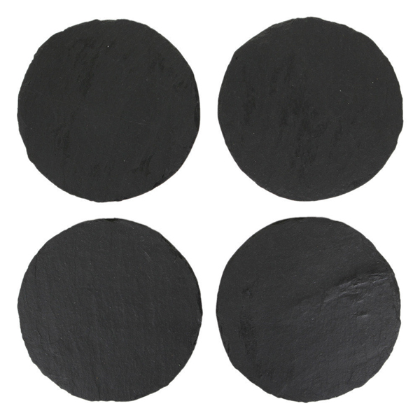 11cm Just Slate Round Coaster