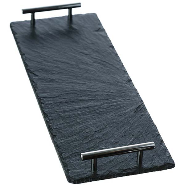 42x15cm Just Slate Serving Tray Plain