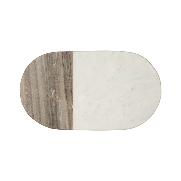 41x20cm Elements Oval Serving Board White