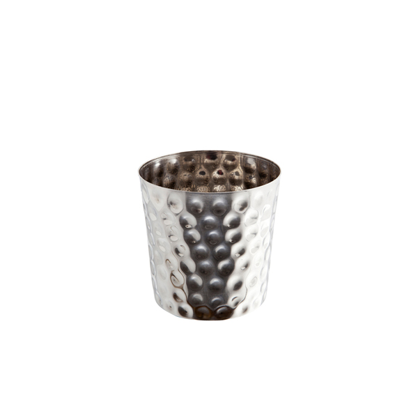 8.5cm Genware Hammered Serving Cup S/Steel