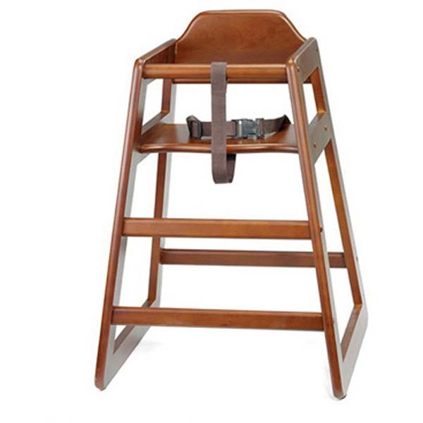 High Chair Assembled Walnut