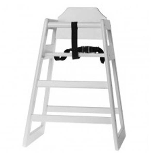 High Chair Assembled White