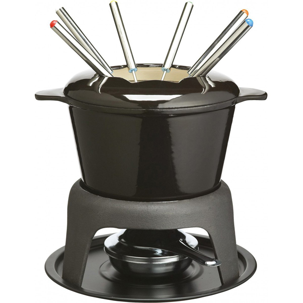 Masterclass Deluxe Cast Iron Fondue Set