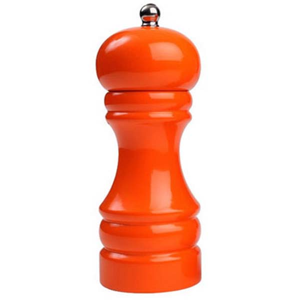 150mm Capstan Salt Mill Orange Gloss