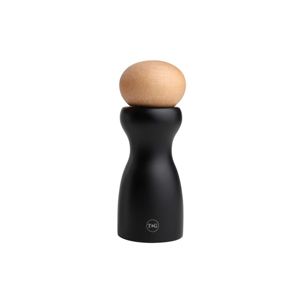 150mm Sphere Pepper Mill Black/Beech Top